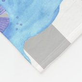 ベビー恐竜マイパーソナライズされたルストーン写真 フリースブランケット (角)