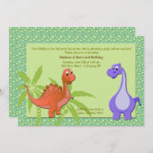 ベビー恐竜招待状 招待状 (正面/裏面)