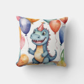 ベビー恐竜誕生日 クッション (正面)