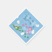 ベビー恐竜 スタンダードカクテルナプキン (角)