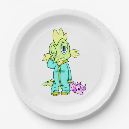 ベビー恐竜 ペーパープレート (正面)