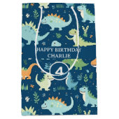 ベビー恐竜 ミディアムペーパーバッグ (正面)