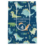 ベビー恐竜 ミディアムペーパーバッグ (裏面)