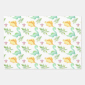 ベビー恐竜 ラッピングペーパーシート (正面3)