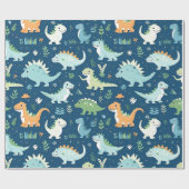 ベビー恐竜 ラッピングペーパー (フラット)