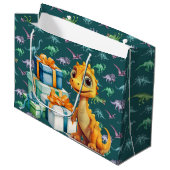 ベビー恐竜 ラージペーパーバッグ (正面アングル)