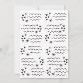 ベビー恐竜Any年齢誕生日 招待状 (裏面)