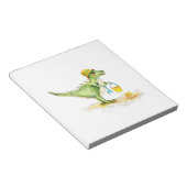 ベビー恐竜Tレックスオンビーチ ノートパッド (アングル)