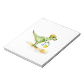 ベビー恐竜Tレックスオンビーチ ノートパッド (回転)