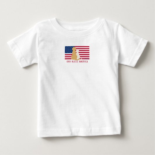 ベビー愛国Tシャツ ベビーTシャツ (正面)