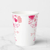 "ベビー愛"バレンタインデー赤ちゃんシャワー 紙コップ (右)