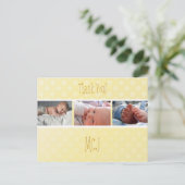 ベビー感謝していモノグラムあなた,水玉模様 案内ポストカード (スタンド正面)