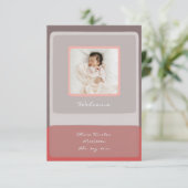 ベビー感謝してい歓迎ユー生まれたばかりのカード サンキューカード (スタンド正面)