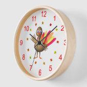 ベビー感謝祭トルコ 壁時計 (傾斜)