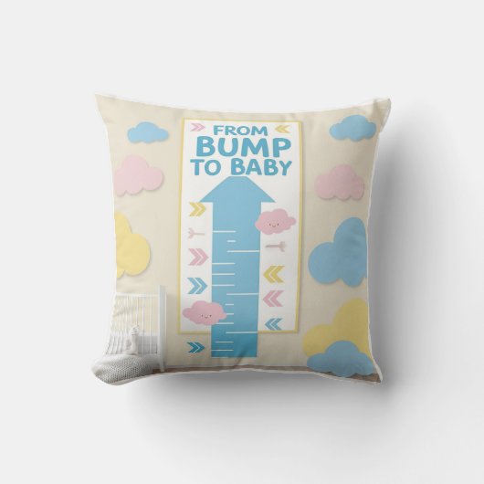 ベビー成長経路図 クッション (正面)