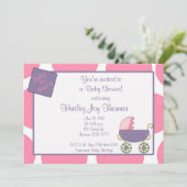 ベビー招待されましたからベビーシャワーへ！おはよう…… 招待状 (スタンド正面)