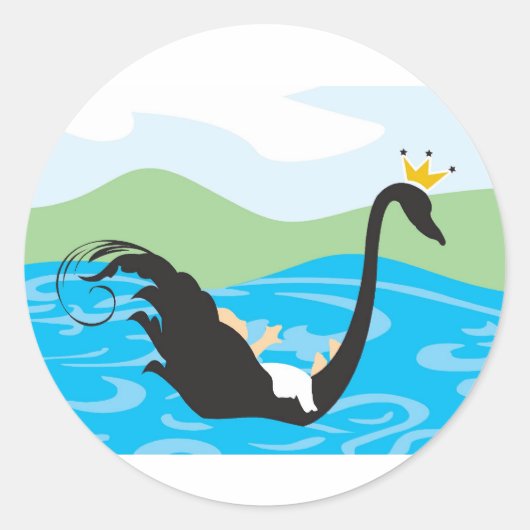 ベビー招待状またはフェイスステッカー ラウンドシール (正面)