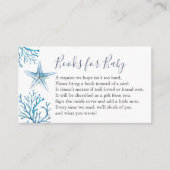 ベビー招待状囲いカード用スターフィッシュブック エンクロージャーカード (正面)