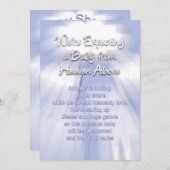 ベビー招待状 – 天国 招待状 (正面/裏面)