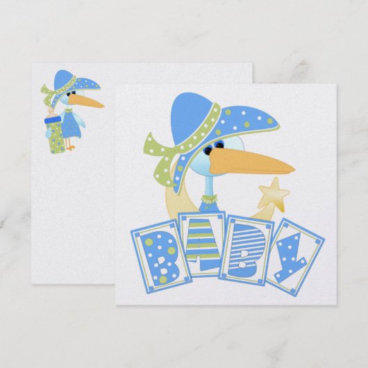 ベビー招待状 招待状 (正面/裏面)