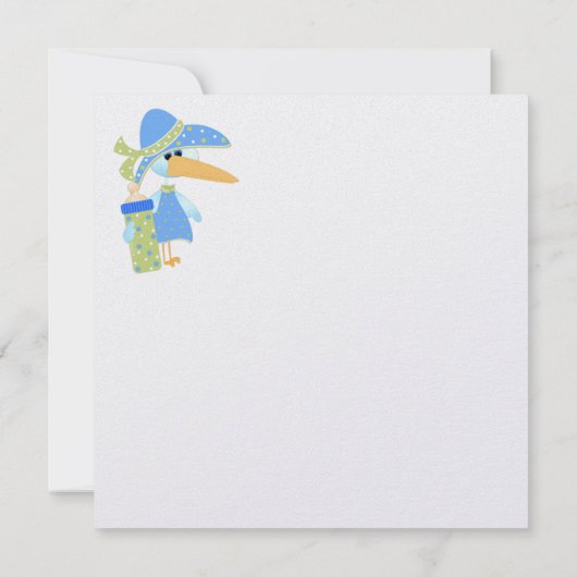 ベビー招待状 招待状 (裏面)