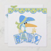 ベビー招待状 招待状 (正面/裏面)