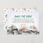 ベビー招待用のダートバイクブック エンクロージャーカード (正面/裏面)