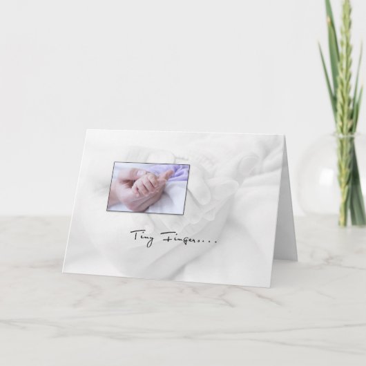 ベビー指おめでとう カード (正面)
