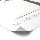 ベビー指紋ツリー – 双子 ポスター (角)