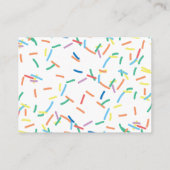 ベビー振りおむつラッフルチケットまたはインサートカード エンクロージャーカード (裏面)