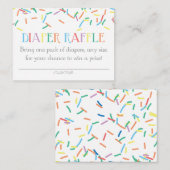 ベビー振りおむつラッフルチケットまたはインサートカード エンクロージャーカード (正面/裏面)