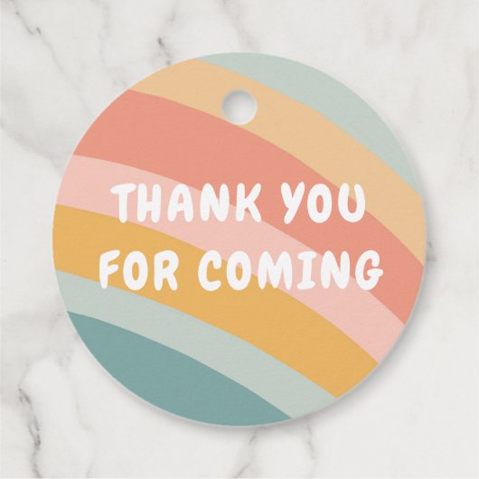 ベビー振りかけるかわいい雲レインボーサンキューユーカスタム フェイバータグ (裏面)