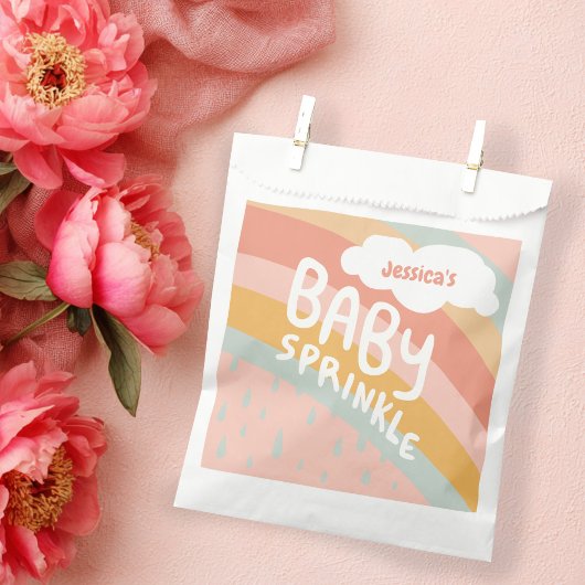 ベビー振りかけるかわいい雲レインボーレインカスタム フェイバーバッグ