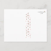 ベビー振りかけるパーティーありがとうピンク ポストカード (裏面)