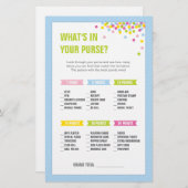 ベビー振りかける財布のゲームの内容 – 青 (正面/裏面)