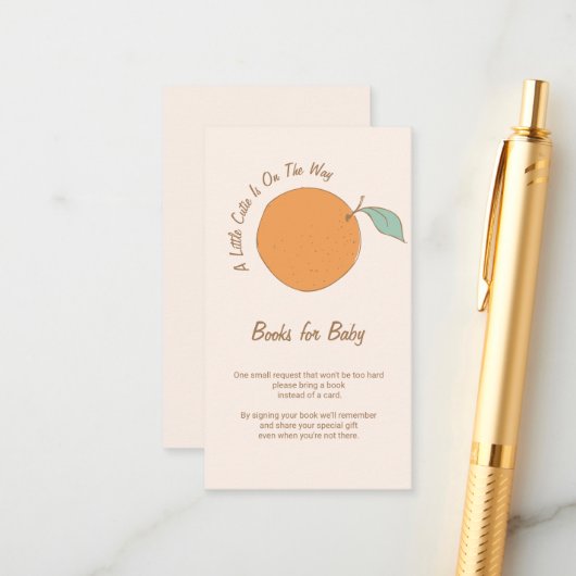 ベビー挿入のための本の方法に関する小さなかわいこちゃん エンクロージャーカード (正面/裏面インサイチュ)