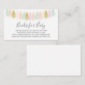 ベビー挿入カードの帳簿 エンクロージャーカード (正面/裏面)