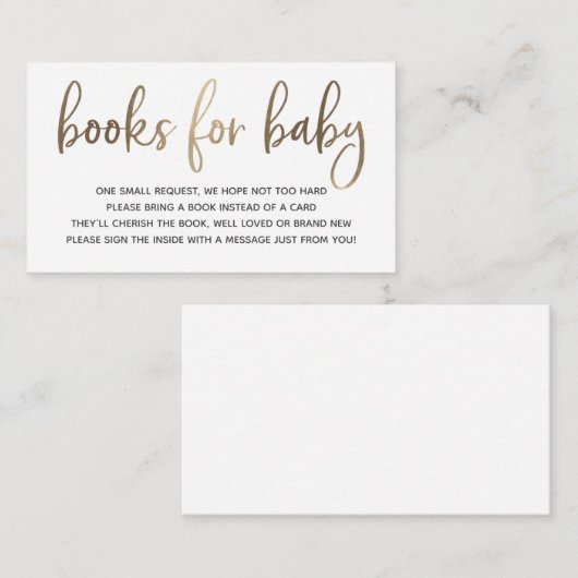 ベビー挿入カードの帳簿 エンクロージャーカード (正面/裏面)