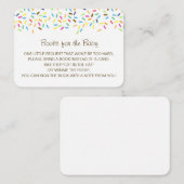 ベビー挿入カードの編集可能なブック エンクロージャーカード (正面/裏面)