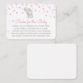 ベビー挿入カードの編集可能なブック エンクロージャーカード (正面/裏面)