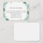 ベビー挿入カードの編集可能なブック エンクロージャーカード (正面/裏面)