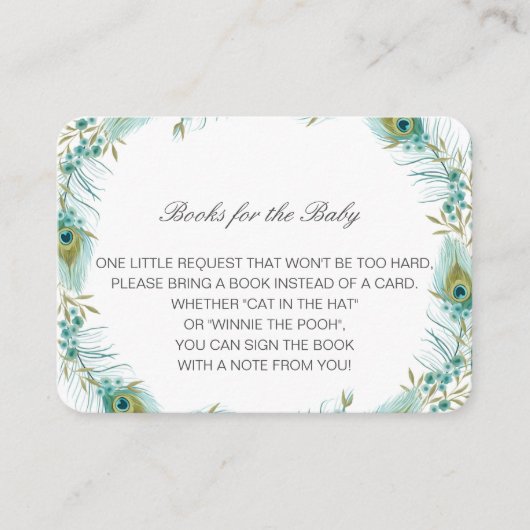 ベビー挿入カードの編集可能なブック エンクロージャーカード (正面)