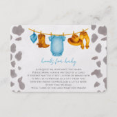 ベビー挿入カードボーイ用カウボーイブック エンクロージャーカード (正面)