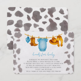 ベビー挿入カードボーイ用カウボーイブック エンクロージャーカード