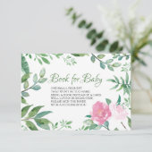 ベビー挿入カード用の本、グリーン・ピンク・ローズ エンクロージャーカード (スタンド正面)