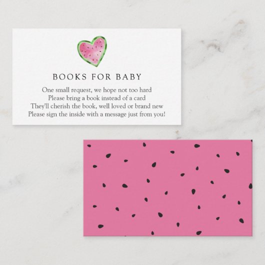 ベビー挿入カード用スイカ帳 エンクロージャーカード (正面/裏面)