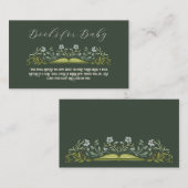 ベビー挿入カード用ストーリーブックベビーシャワーブック エンクロージャーカード (正面/裏面)