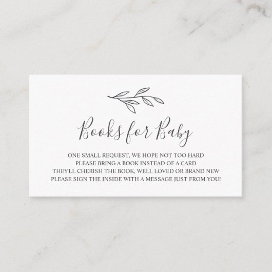 ベビー挿入カード用ブック エンクロージャーカード (正面)