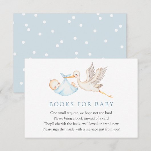 ベビー挿入カード用ブルーストークブック エンクロージャーカード (正面/裏面)