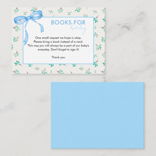 ベビー挿入カード用メモ帳 エンクロージャーカード (正面/裏面)